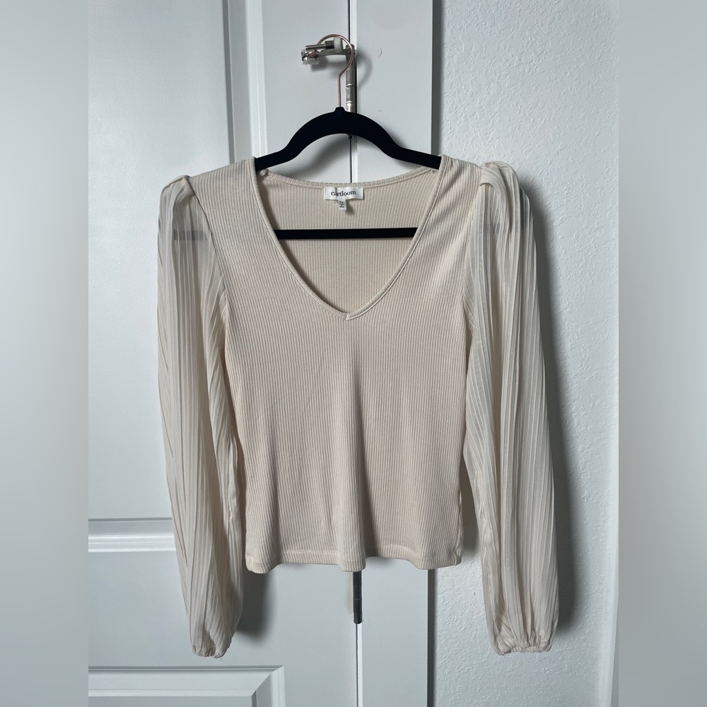 Cream blouse